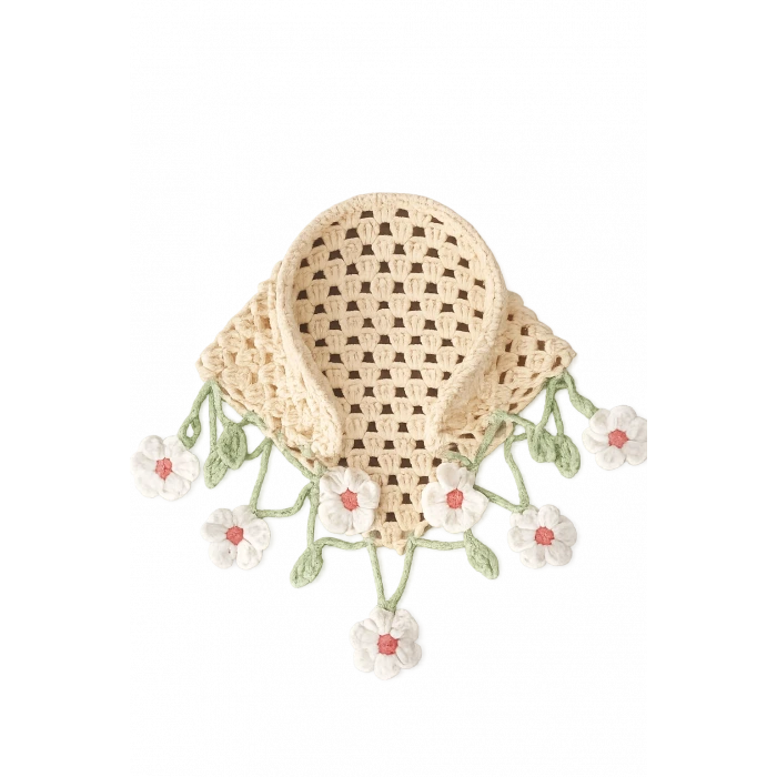 Papatyalı Taçlı Bandana