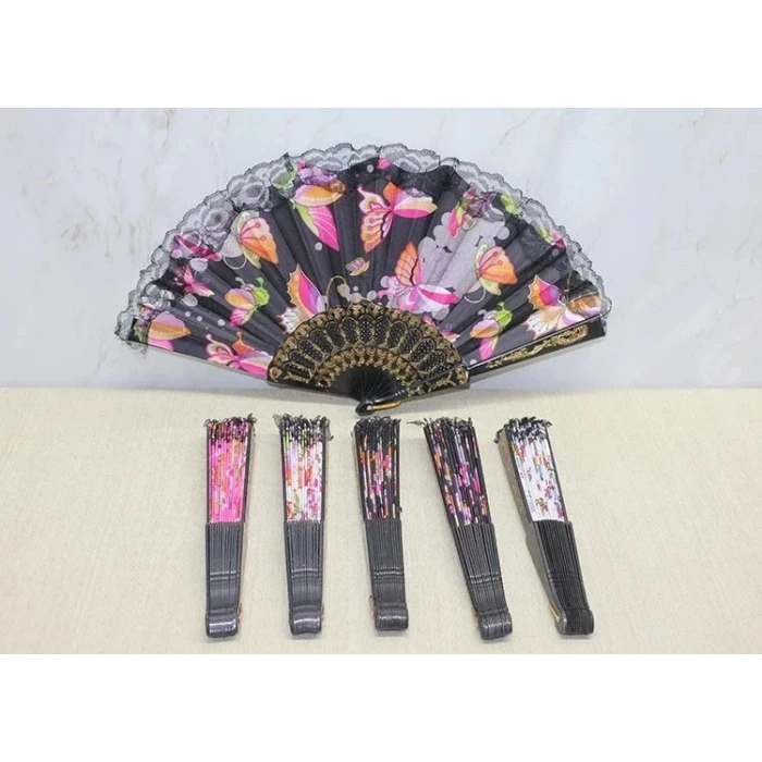 Plastik Renkli Yelpaze