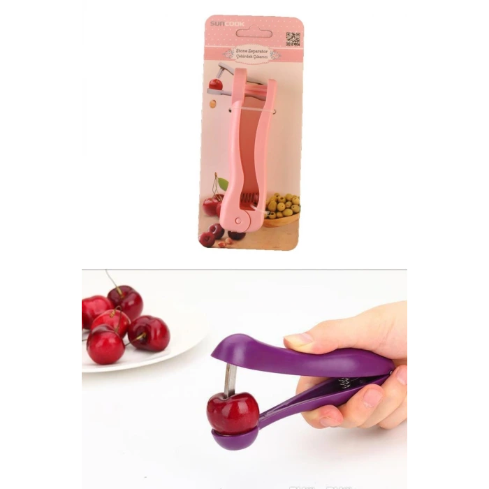 Pratik Kolay Zeytin ve Vişne Çekirdeği Çıkarma Aleti Aparatı