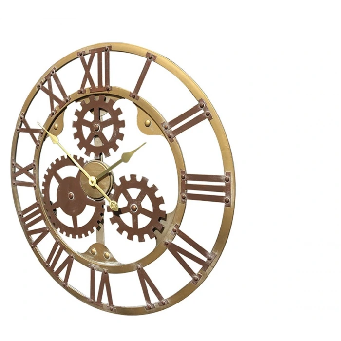 Roma Rakamlı Çarklı 68 Cm Duvar Saati