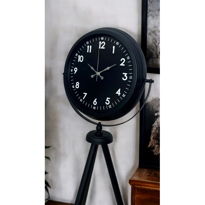 Royal Black Tripod Ayaklı Modern Tasarım Saat