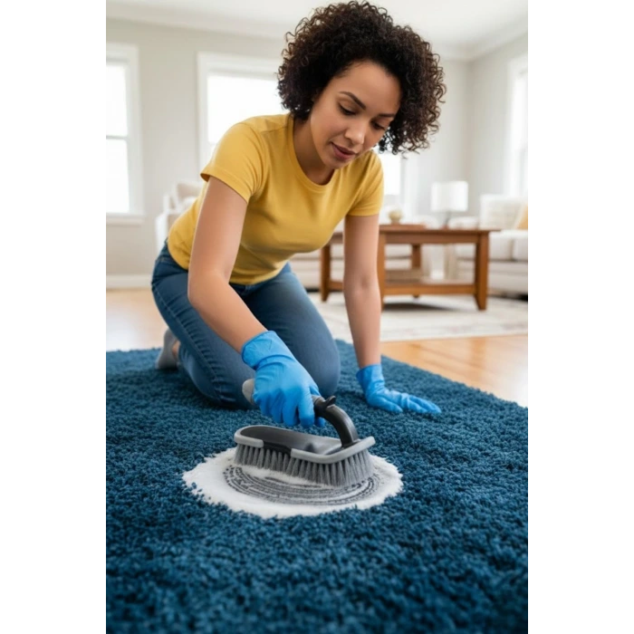 Saplı Halı, Koltuk ve Araç Temizlik Fırçası – Çok Amaçlı İç & Dış Oto, Ev ve Ofis Kullanımı İçin Ergonomik Temizlik Aparatı