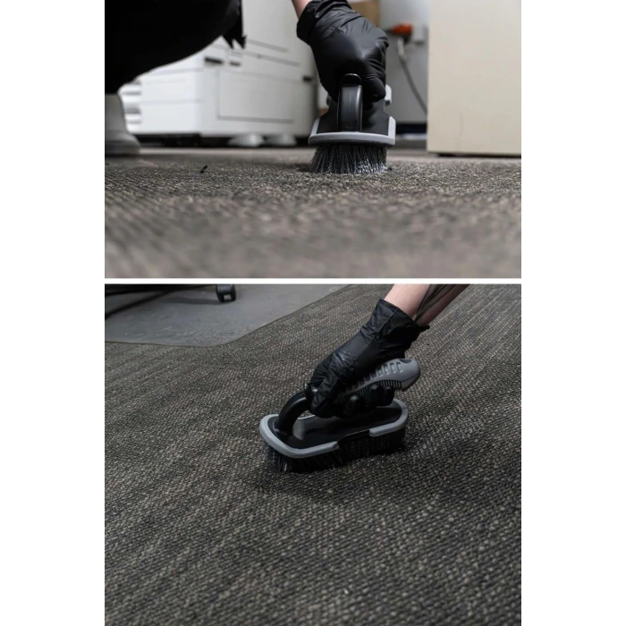 Saplı Halı, Koltuk ve Araç Temizlik Fırçası – Çok Amaçlı İç & Dış Oto, Ev ve Ofis Kullanımı İçin Ergonomik Temizlik Aparatı