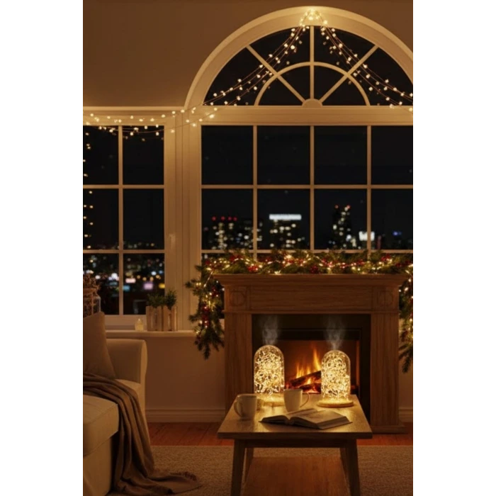 Sarı Peri LED Flaşlı Işık – 10 Metre Dekoratif Oda ve Organizasyon Aydınlatması