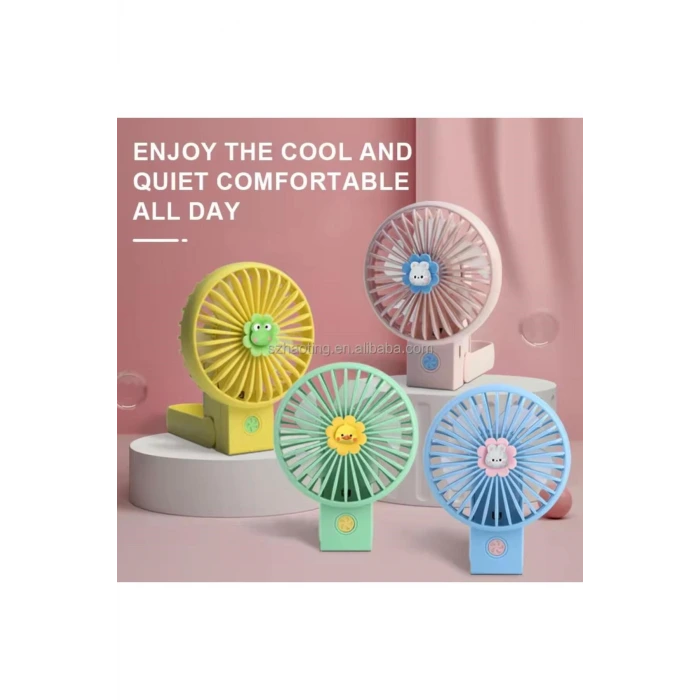 şarjlı katlanabilir el fanı 3 kademe güçlü pervane FAN renkli