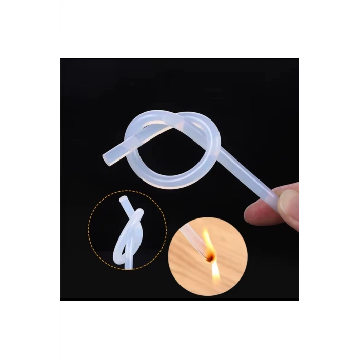 Silikon Tabancası İçin İNCE Silikon Çubuk 10’lu Paket – Şeffaf