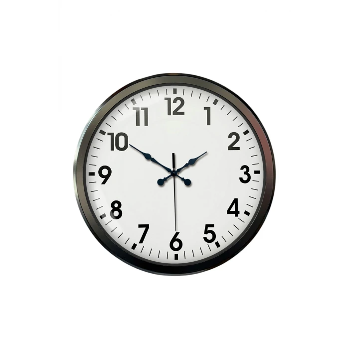 Siyah Klasik 52 Cm Modern Duvar Saati
