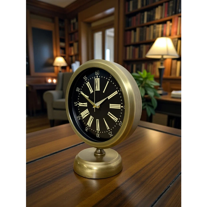 Time Art 25 x 20 Eskitme Metal Masa Saati