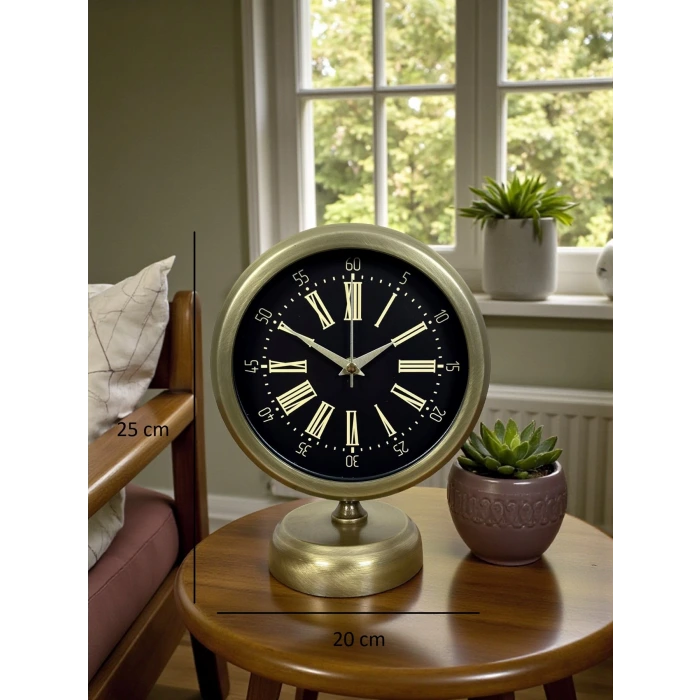 Time Art 25 x 20 Eskitme Metal Masa Saati