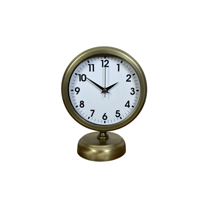 Vinatge Dekoratif 25 x 20 Cm Metal Masa Saati