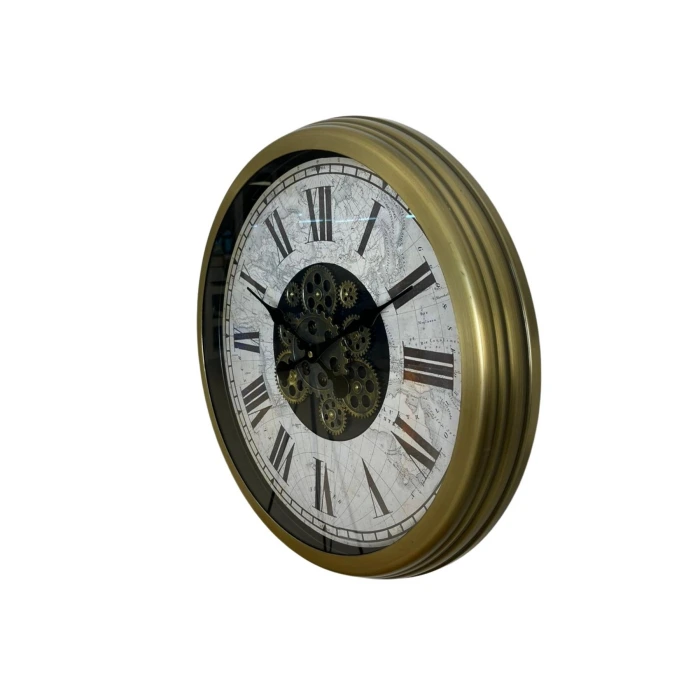 Vintage Aurea 60 Cm Çarklı Duvar Saati
