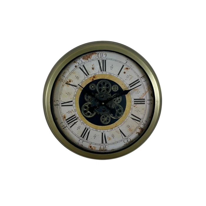 Vintage Aurea 60 Cm Çarklı Duvar Saati