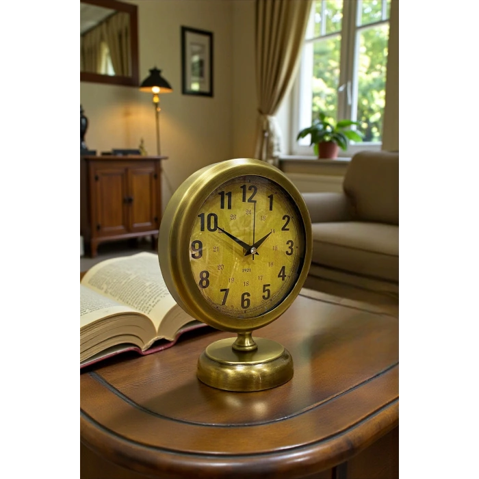 Vintage Elite 25 x 20 Eskitme Metal Masa Saati