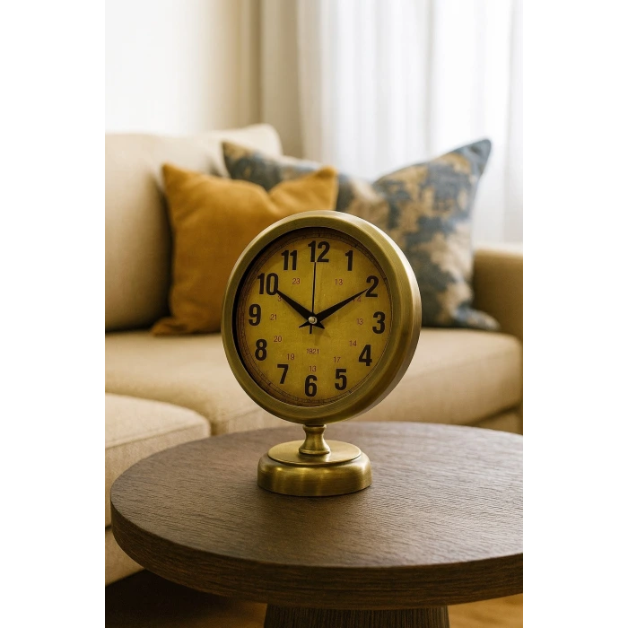 Vintage Elite 25 x 20 Eskitme Metal Masa Saati