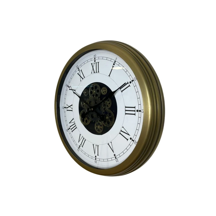 Vintage Roma Rakamlı 60 Cm Çarklı Duvar Saati