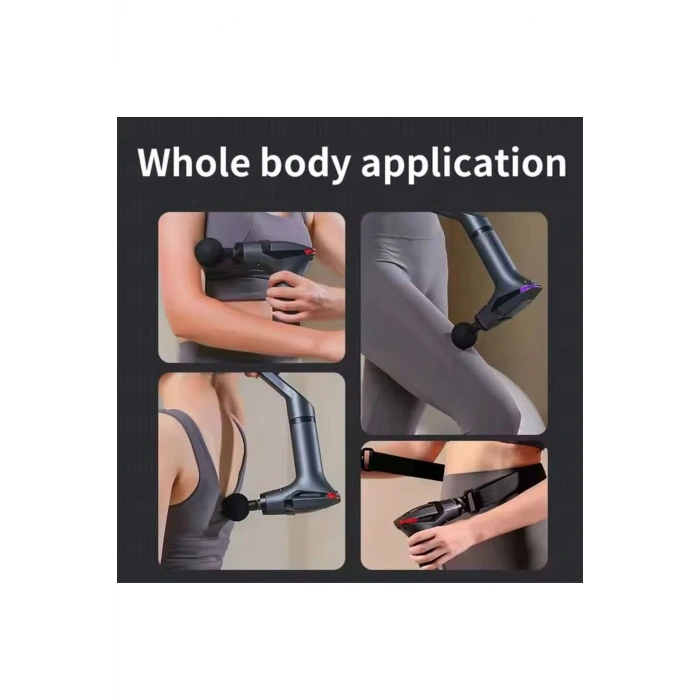 Yeni Nesil Profesyonel Lcd Göstergeli Şarjlı Tüm Vucut Masaj Tabancası