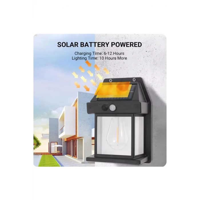 YENİ nesil Suya Dayanıklı Hareket Sensörlü Güneş Enerjili Solar LED Dış Mekan Bahçe Lambası
