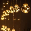 10 Sarkıtlı Kumandalı Dekoratif Top İçi Mini Toplu LED Günışığı Rengi Dekoratif Aydınlatma