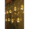 10 Sarkıtlı Kumandalı Dekoratif Top İçi Mini Toplu LED Günışığı Rengi Dekoratif Aydınlatma