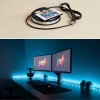 2 Metre Kumandalı USB LED Şerit Işık – Renk Ayarlı Dekoratif Ortam ve Ambiyans Aydınlatması