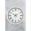 36 cm Beyaz Metal Roma Rakamlı Duvar Saati