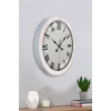 36 cm Beyaz Metal Roma Rakamlı Duvar Saati