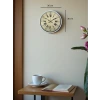 36 Cm Beyaz Retro Dekoratif Duvar Saati