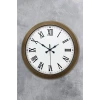 36 cm Eskitme Metal Roma Rakamlı Duvar Saati