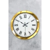 36 cm Gold Metal Roma Rakamlı Duvar Saati