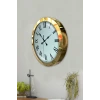 36 cm Gold Metal Roma Rakamlı Duvar Saati