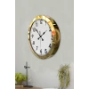 36 cm Gold Metal Standart Duvar Saati