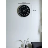 36 Cm Gri Arapça Rakamlı Duvar Saati
