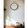 36 Cm Kahverengi Dekoratif Duvar Saati