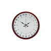 36 Cm Kırmızı 24 Saat Göstergeli Özel Tasarım Duvar Saati