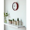 36 Cm Kırmızı Modern Dekoratif Duvar Saati