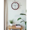 36 Cm Kırmızı Modern Dekoratif Duvar Saati