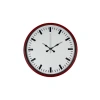 36 Cm Kırmızı Sade Dekoratif Duvar Saati