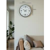 36 Cm Krem Modern Dekoratif Duvar Saati