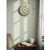 36 Cm Krem Retro Tasarım Duvar Saati