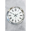 36 cm Krom Metal Roma Rakamli Duvar Saati