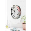 36 cm Krom Metal Standart Duvar Saati