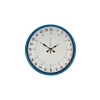 36 Cm Mavi 24 Saat Göstergeli Özel Tasarım Duvar Saati