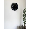 36 Cm Modern Siyah Duvar Saati