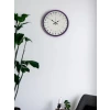 36 Cm Mor 24 Saat Göstergeli Özel Tasarım Duvar Saati