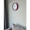 36 Cm Pembe Dekoratif Duvar Saati