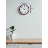 36 Cm Pembe Dekoratif Duvar Saati