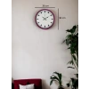 36 Cm Pembe Dekoratif Duvar Saati