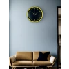 36 Cm Sarı Dekoratif Duvar Saati