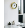 36 Cm Sarı Dekoratif Duvar Saati