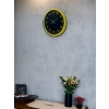 36 Cm Sarı Dekoratif Duvar Saati